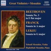 Violin Sonatas: Beethoven / Franck / Lekeu