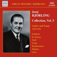 BJORLING, Jussi: Bjorling Collection, Vol. 5: Lieder and Songs (1939-1952)