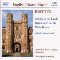 BRITTEN: Rejoice in the Lamb; Hymn to St. Cecilia; Missa Brevis, Op. 63