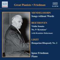 Great Pianists - Friedman, Vol 4