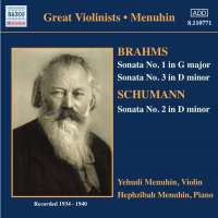 Violin Sonatas: Brahms / Schumann