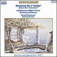 Mendelssohn: Symphony No. 4 „Italian”, A Midsummer Night's Dream (excerpts)