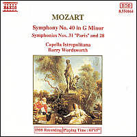 Mozart Symphonies 40, 28 & 31