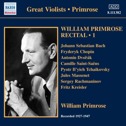 William Primrose: Recital Vol. 1, nagr. 1927-1947