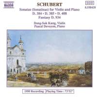 Schubert: Sonatinas for Violin