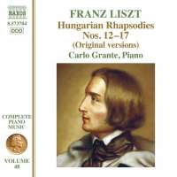 Liszt: Complete Piano Music Vol. 48 - Hungarian Rhapsodies Nos. 12-17