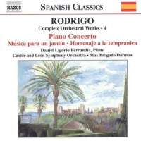 RODRIGO: Piano Concerto; Musica para un Jardin (Complete Orchestral Works, Vol. 4)