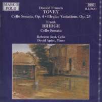 TOVEY / BRIDGE: Cello sonatas