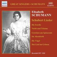 WYCOFANY   SCHUMANN, Elisabeth: Schubert Lieder (1927-1945)