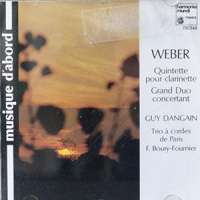 Weber: Quintette pour clarinette