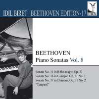 BEETHOVEN: Piano Sonatas - Nos. 11, 16 and 17, Vol. 8 (Biret Beethoven Edition, Vol. 17)