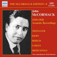 MCCORMACK: McCormack Edition, Vol. 8: The Acoustic Recordings (1918-1920)