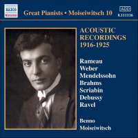 MOISEIWITSCH, Benno: Acoustic Recordings vol 10 (1916-1925)