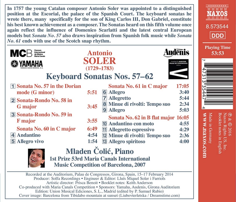 Soler: Keyboard Sonatas Nos. 57 - 62 - slide-1