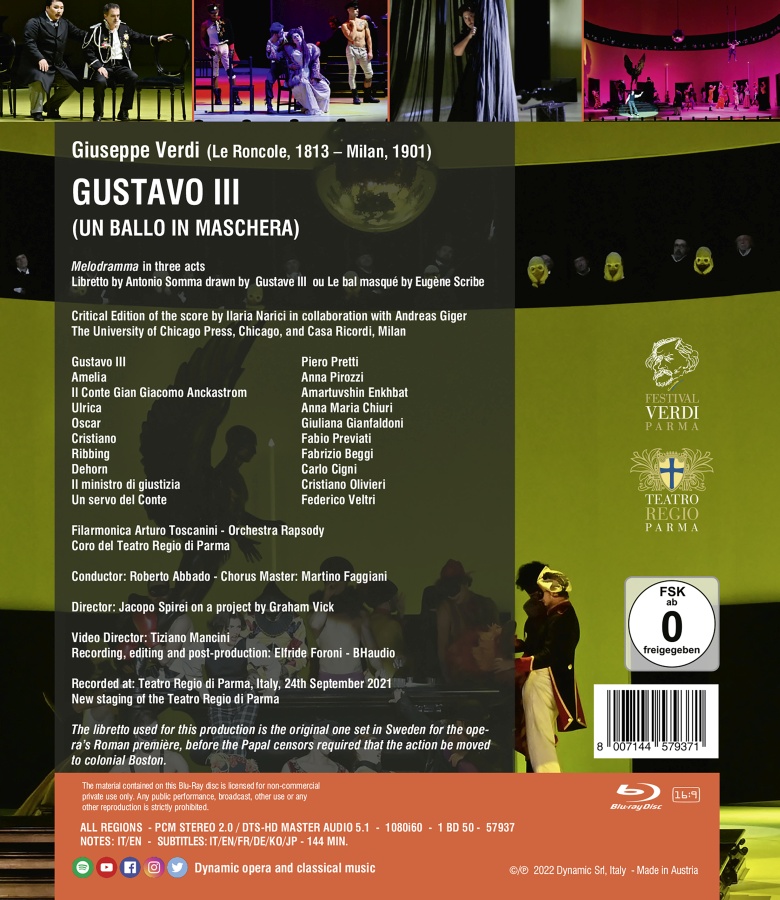 Verdi: Gustavo III (Un Ballo in Maschera) - slide-1