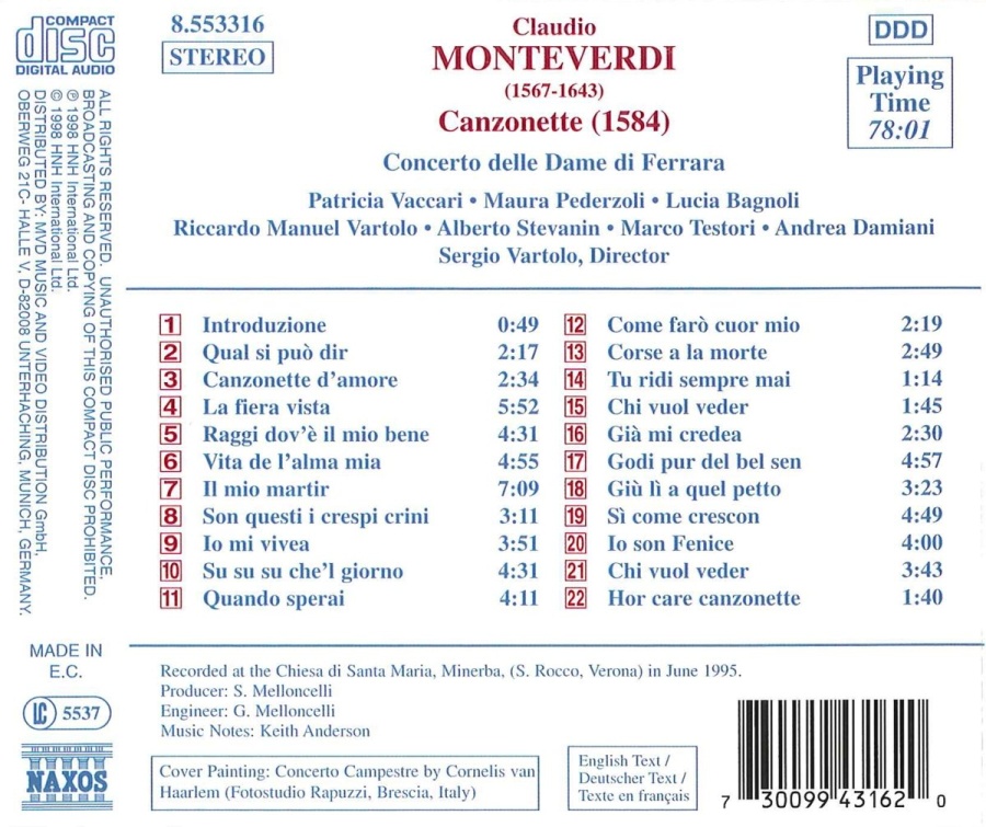 MONTEVERDI: Canzonette - slide-1