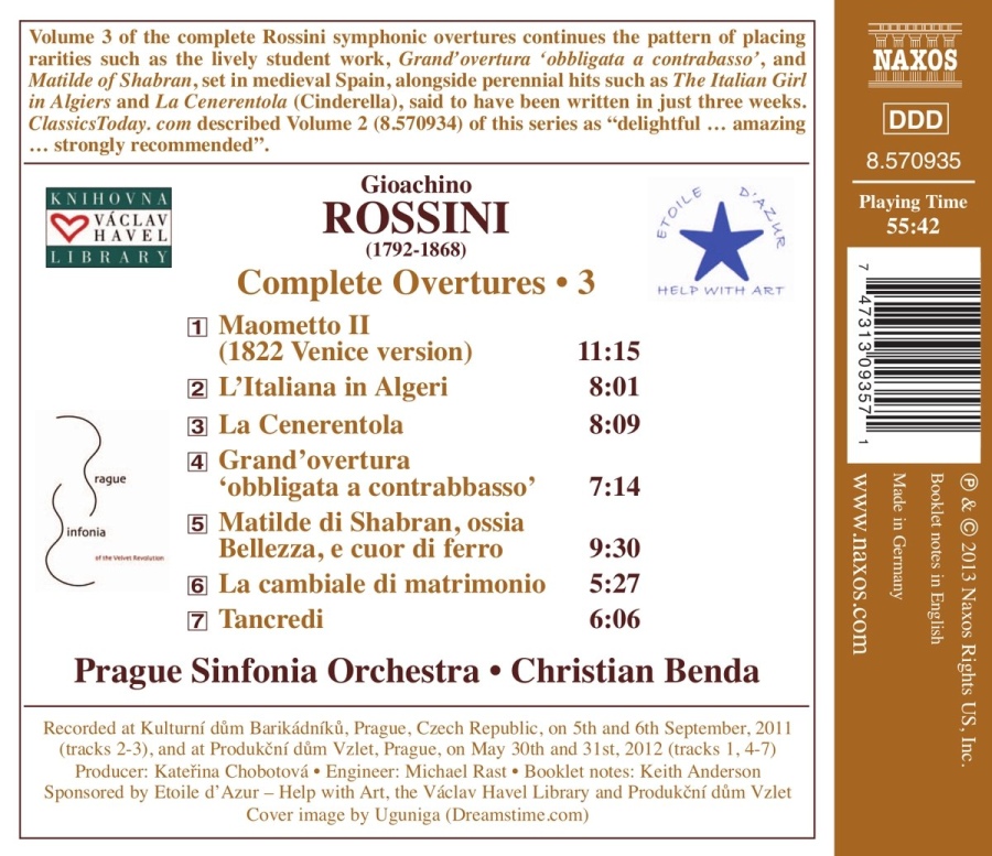 Rossini: Complete Overtures Vol. 3 - slide-1