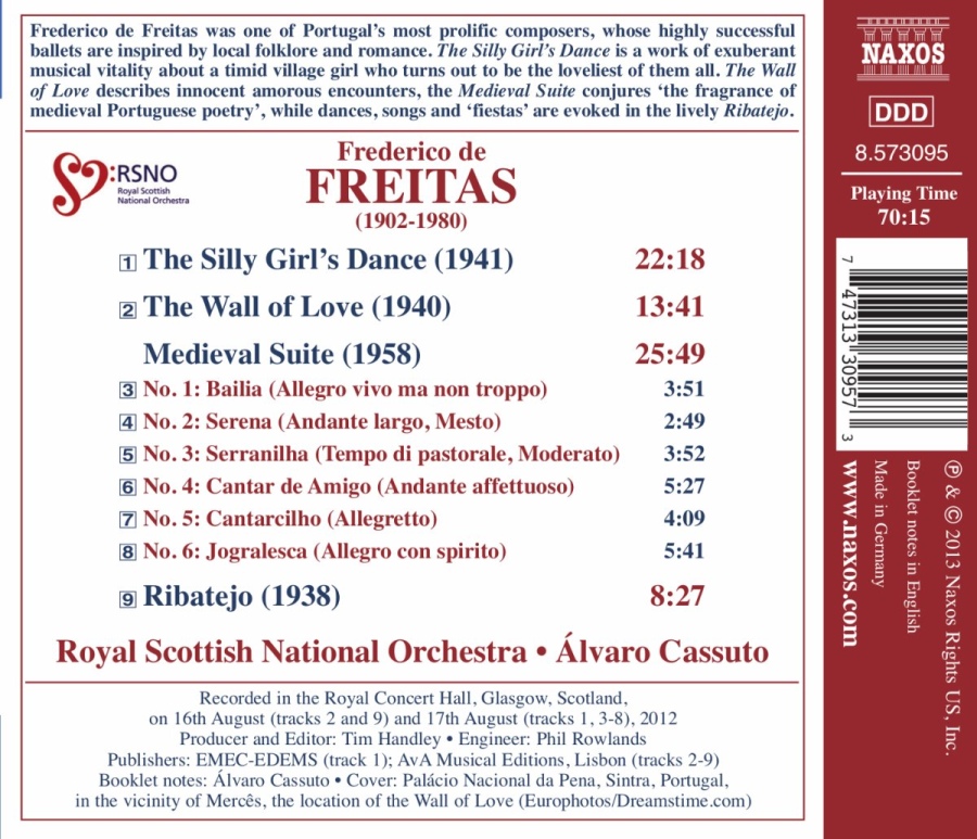 Freitas: The Silly Girl´s Dance, The Wall of Love, Medieval Suite - slide-1