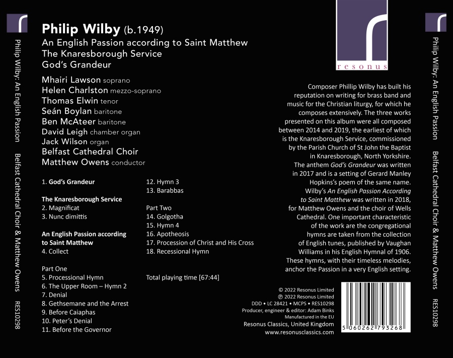 Wilby: An English Passion according to Saint Matthew - slide-1