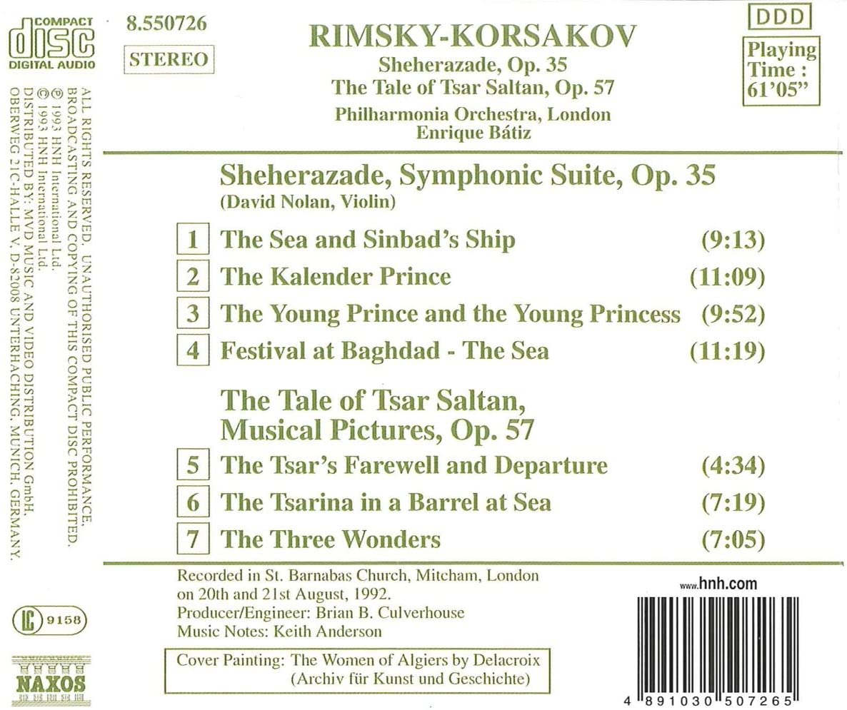 Rimsky-Korsakov; Scheherazade; Tsar Saltan - slide-1