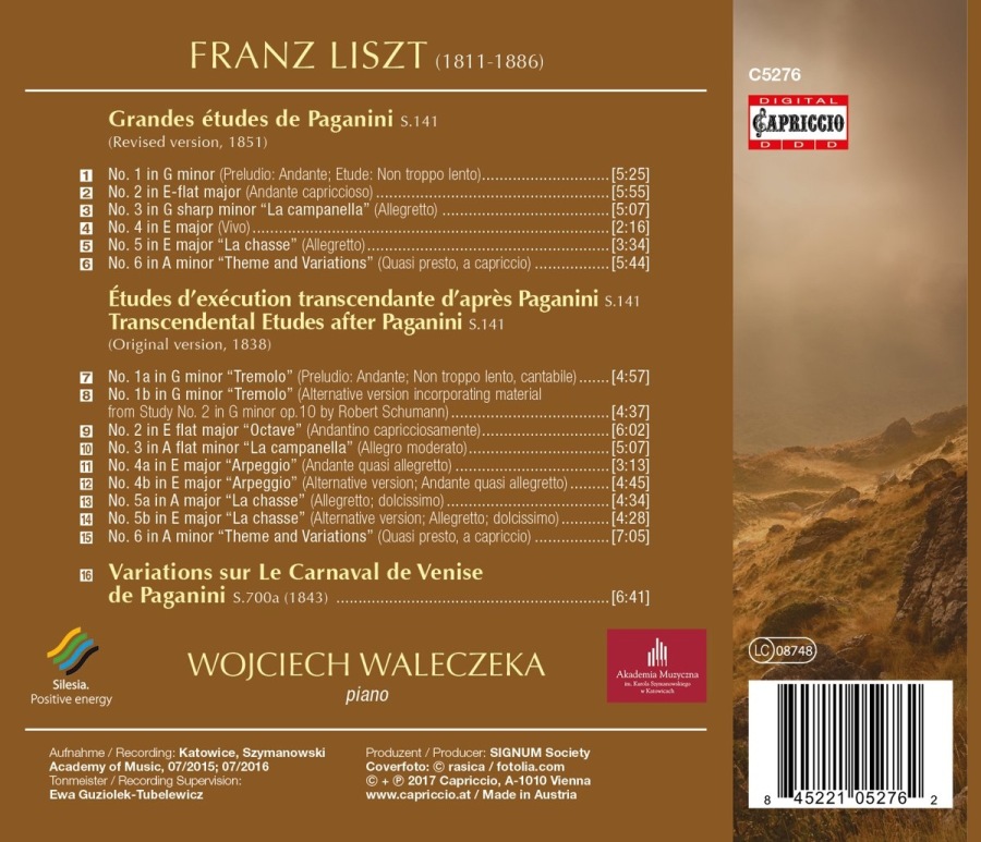 Liszt: Grandes Etudes de Paganini, Transcendental Etudes - slide-1