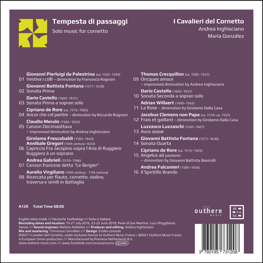 Tempesta di passaggi - Solo music for cornetto - slide-1