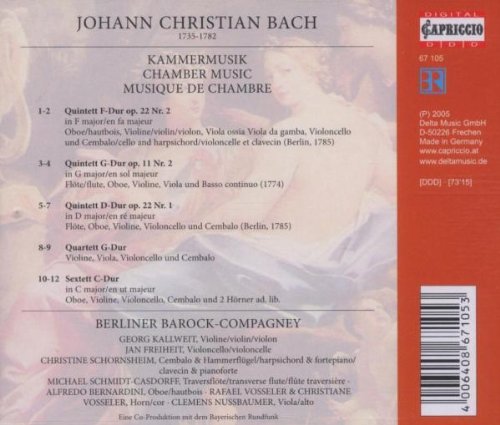 BACH J. C.: Chamber Music - slide-1