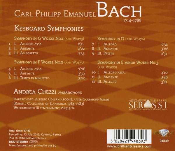 C.P.E. Bach: Keyboard Symphonies - slide-1