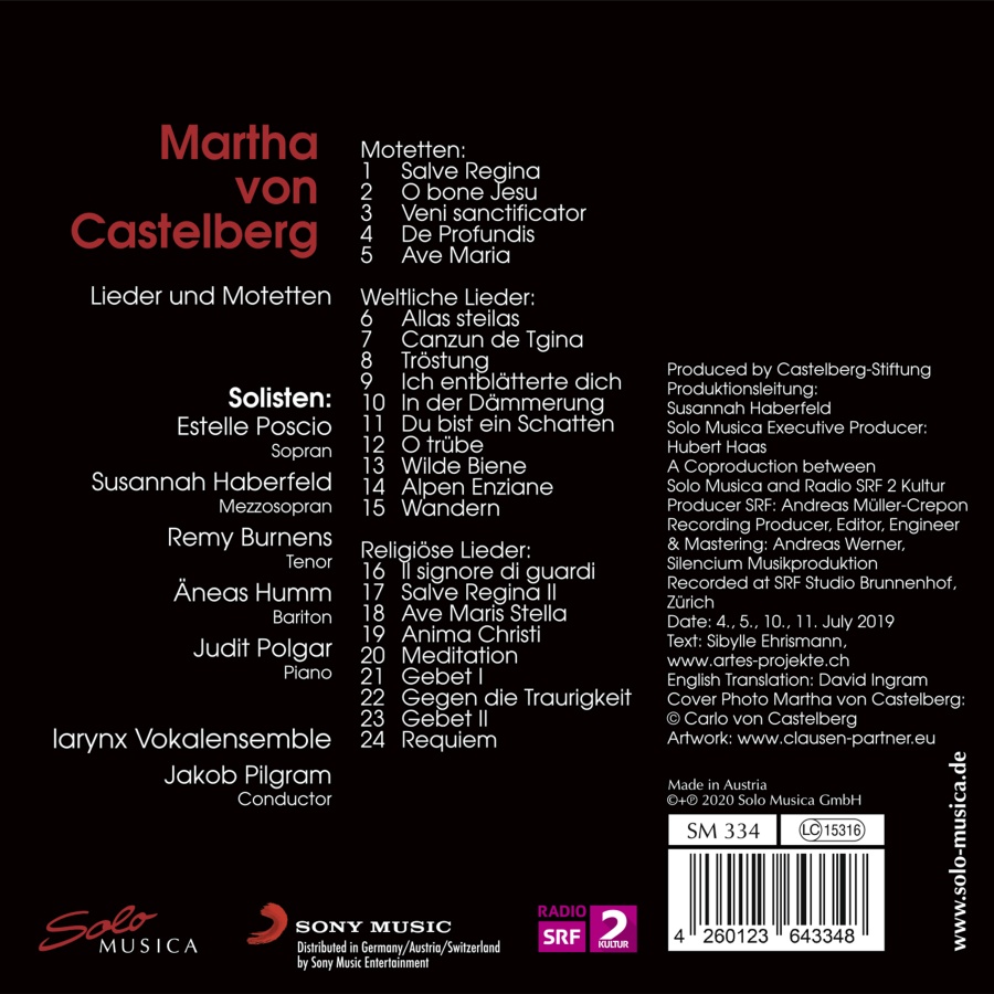 von Castelberg: Lieder und Motetten - slide-1