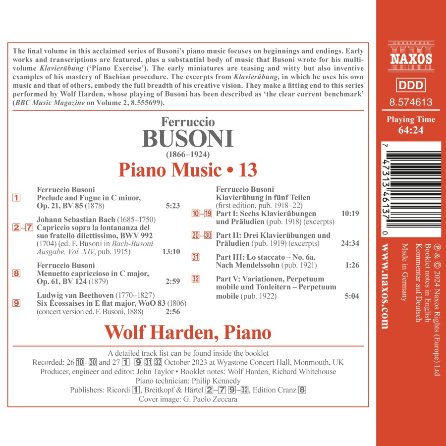 Busoni: Piano Music Vol. 13 - slide-1