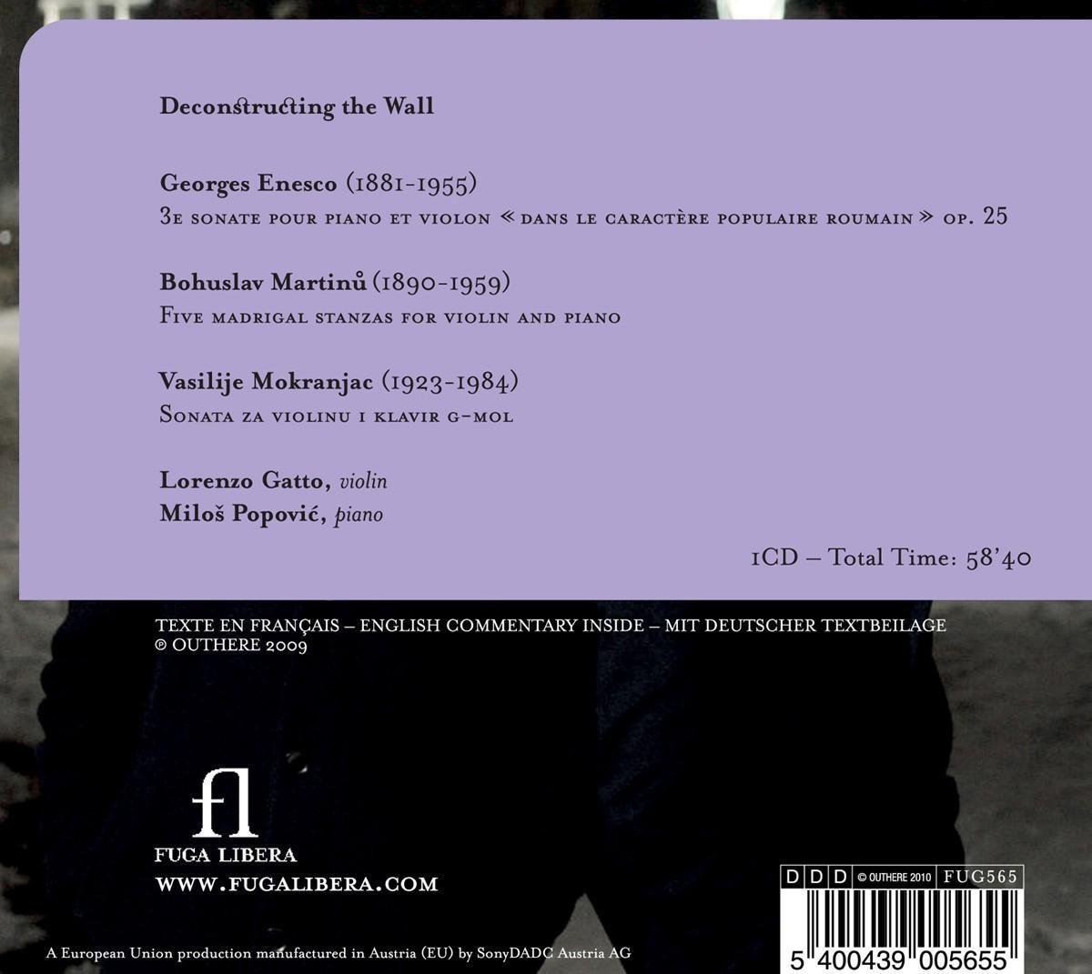 Enescu: Piano Sonata 3/ Martinu: 5 Madrigals/ Mokranjac: Sonata - slide-1