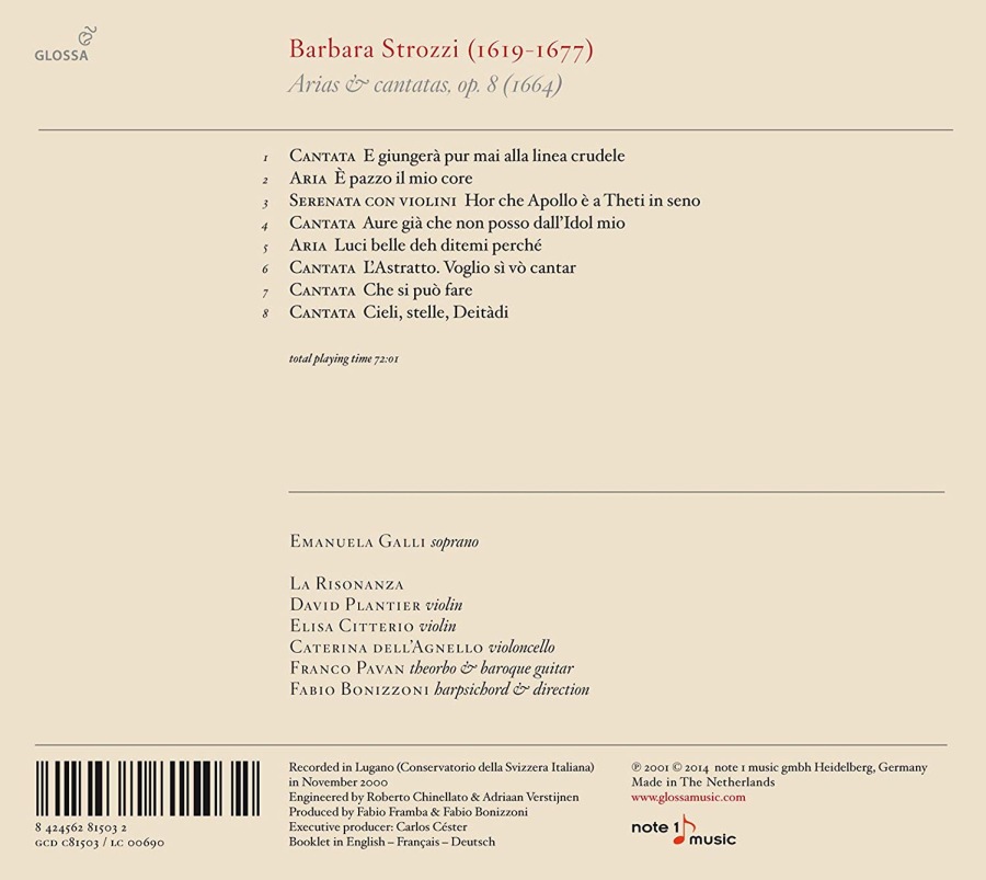 Strozzi: Arias & Cantatas - slide-1