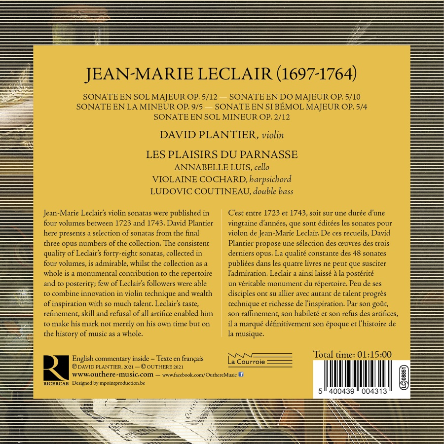 Leclair: Violin Sonatas - slide-1