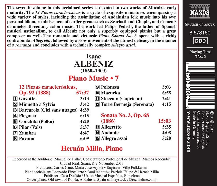 Albeniz: Piano Music Vol. 7 - 12 Piezas características; Sonata No. 3 - slide-1