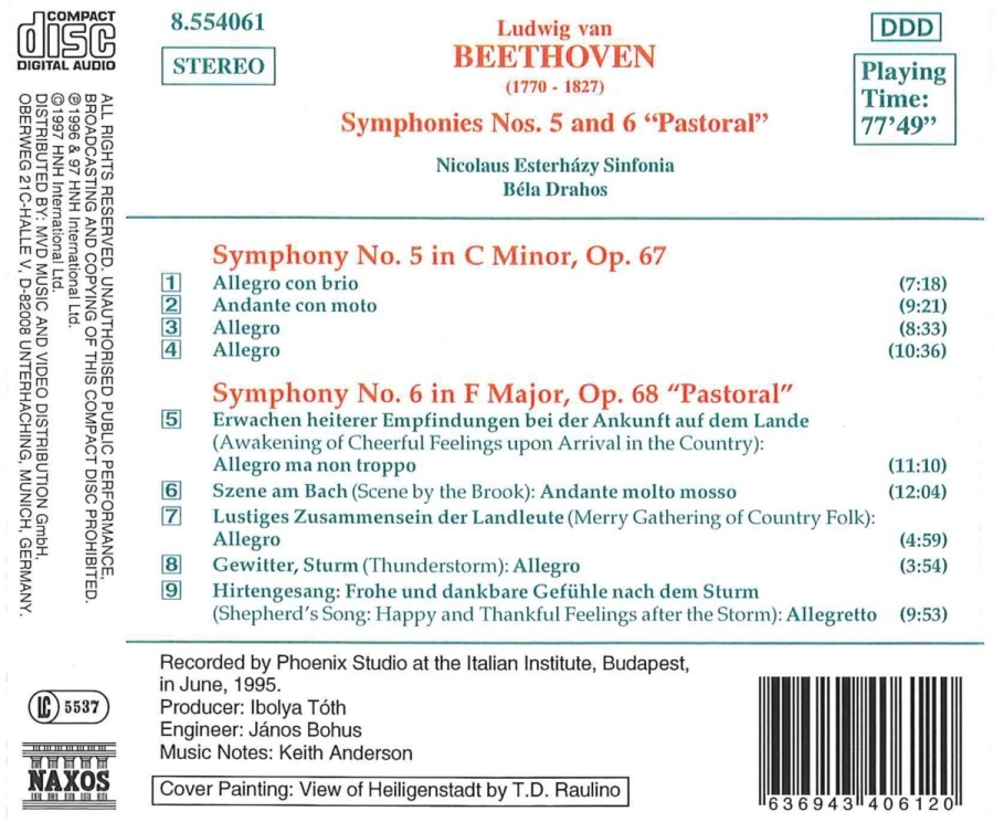 BEETHOVEN: Symphonies Nos. 5 and 6 "Pastoral" - slide-1