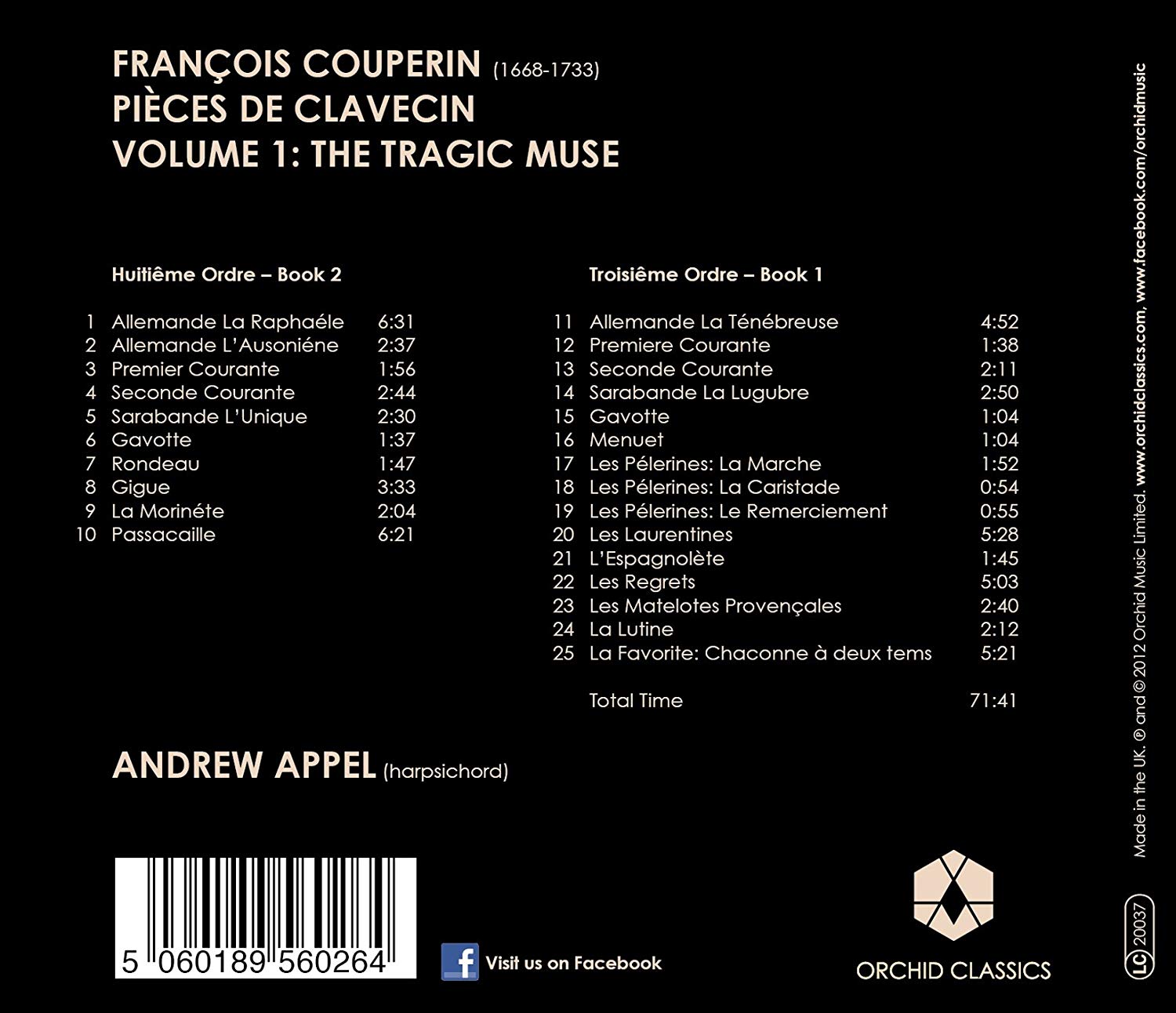 Couperin: The Tragic Muse - Pièces de Clavecin Vol. 1 - slide-1