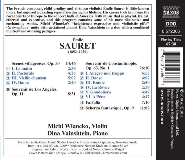 SAURET: Music for Violin & Piano - slide-1
