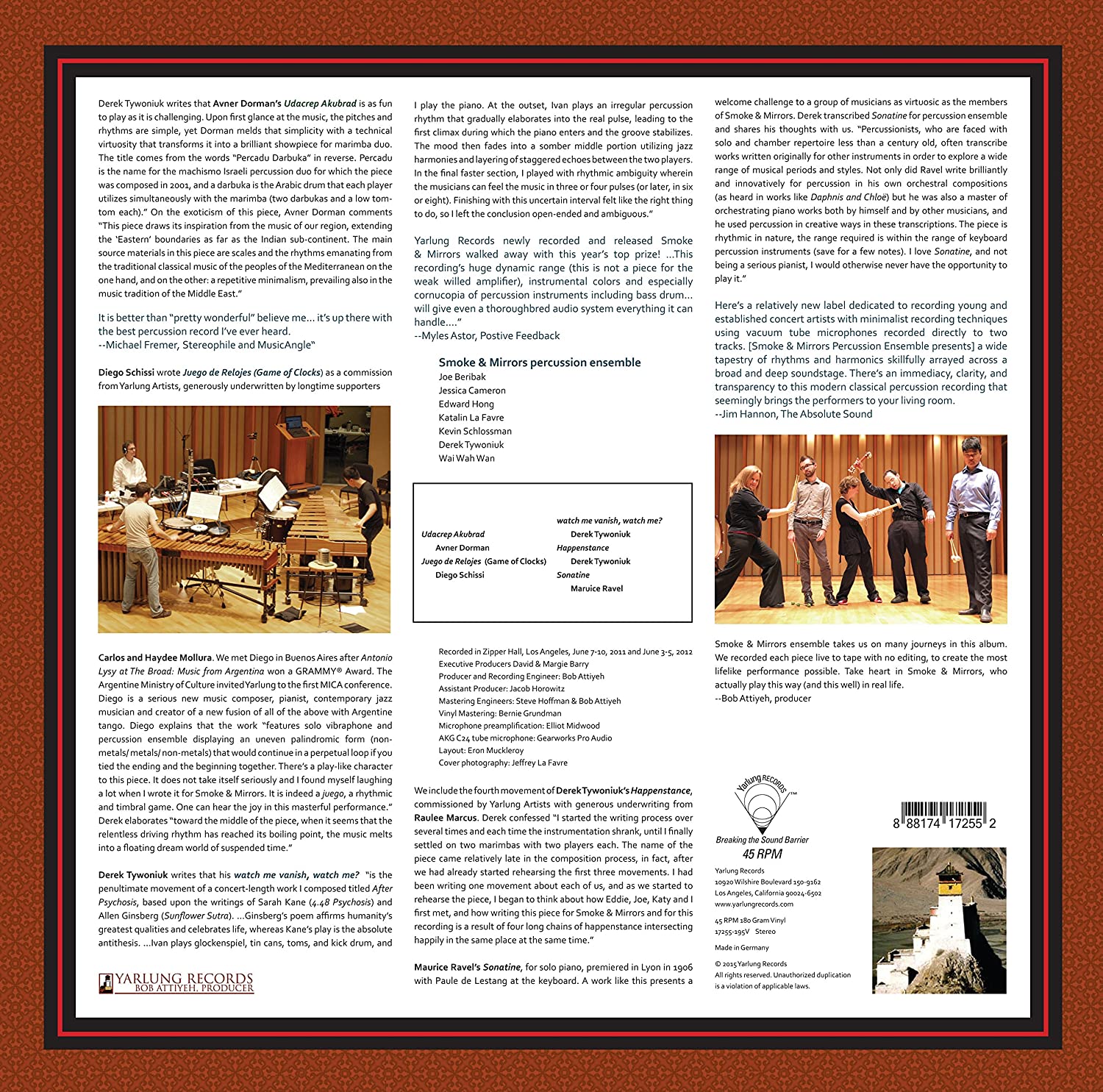 Percussion Ensemble: Smoke & Mirrors / 180g Vinyl - slide-1