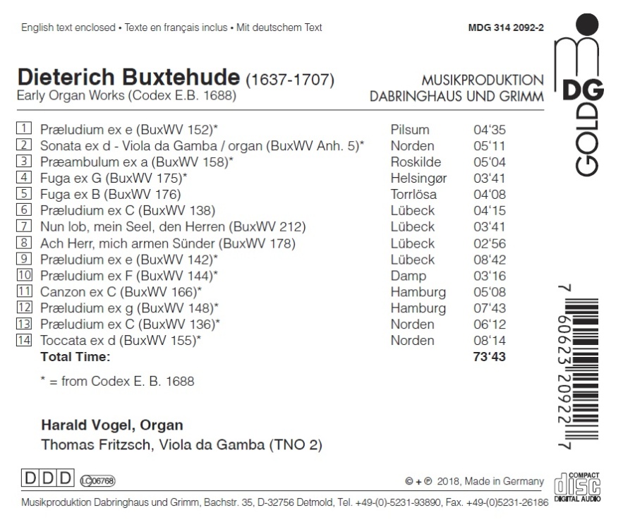 Buxtehude: Early Organ Works - slide-1