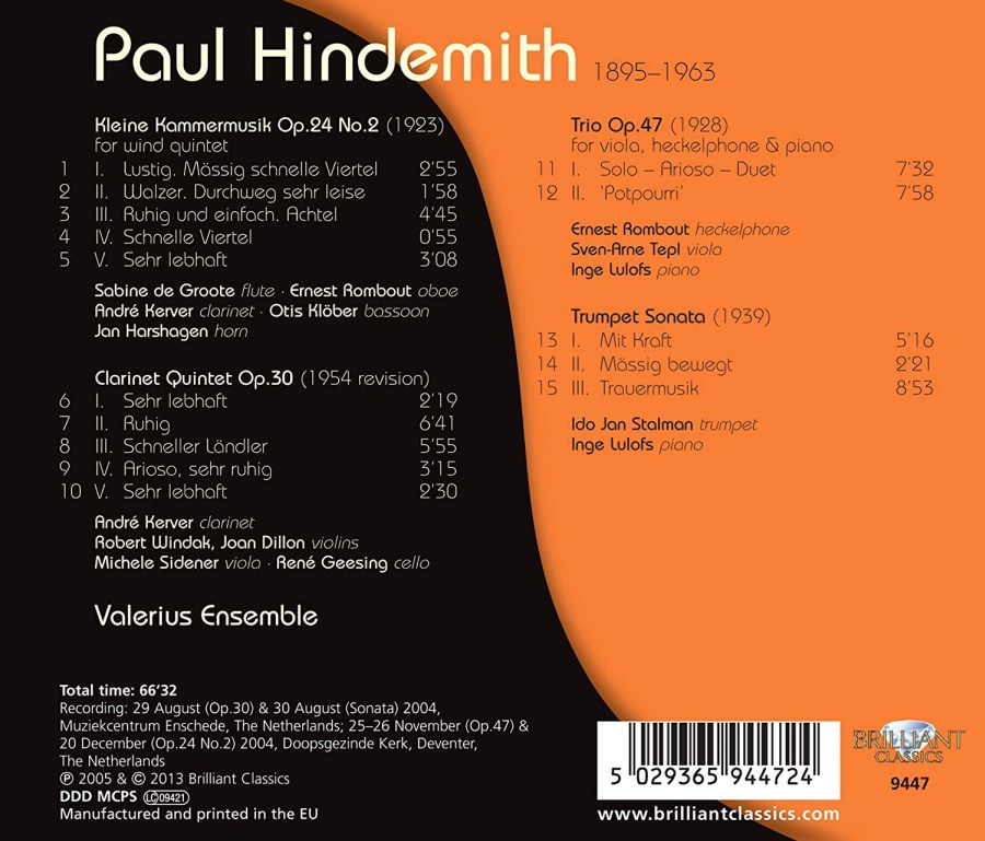 Hindemith: Chamber Music - slide-1