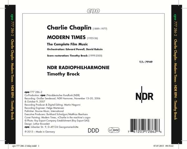 Chaplin, Charlie: Modern Times (The Complete Film Music) - slide-1