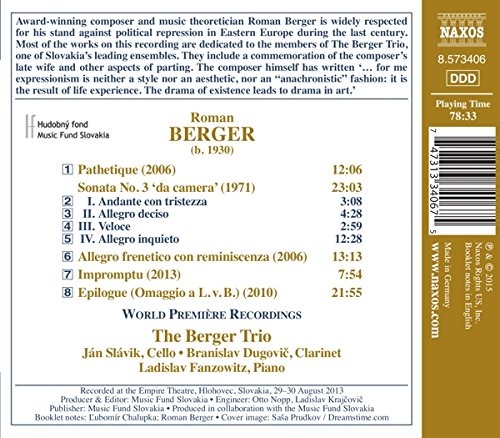 Berger: Pathetique; Epilogue; Sonata No. 3; Impromptu - slide-1