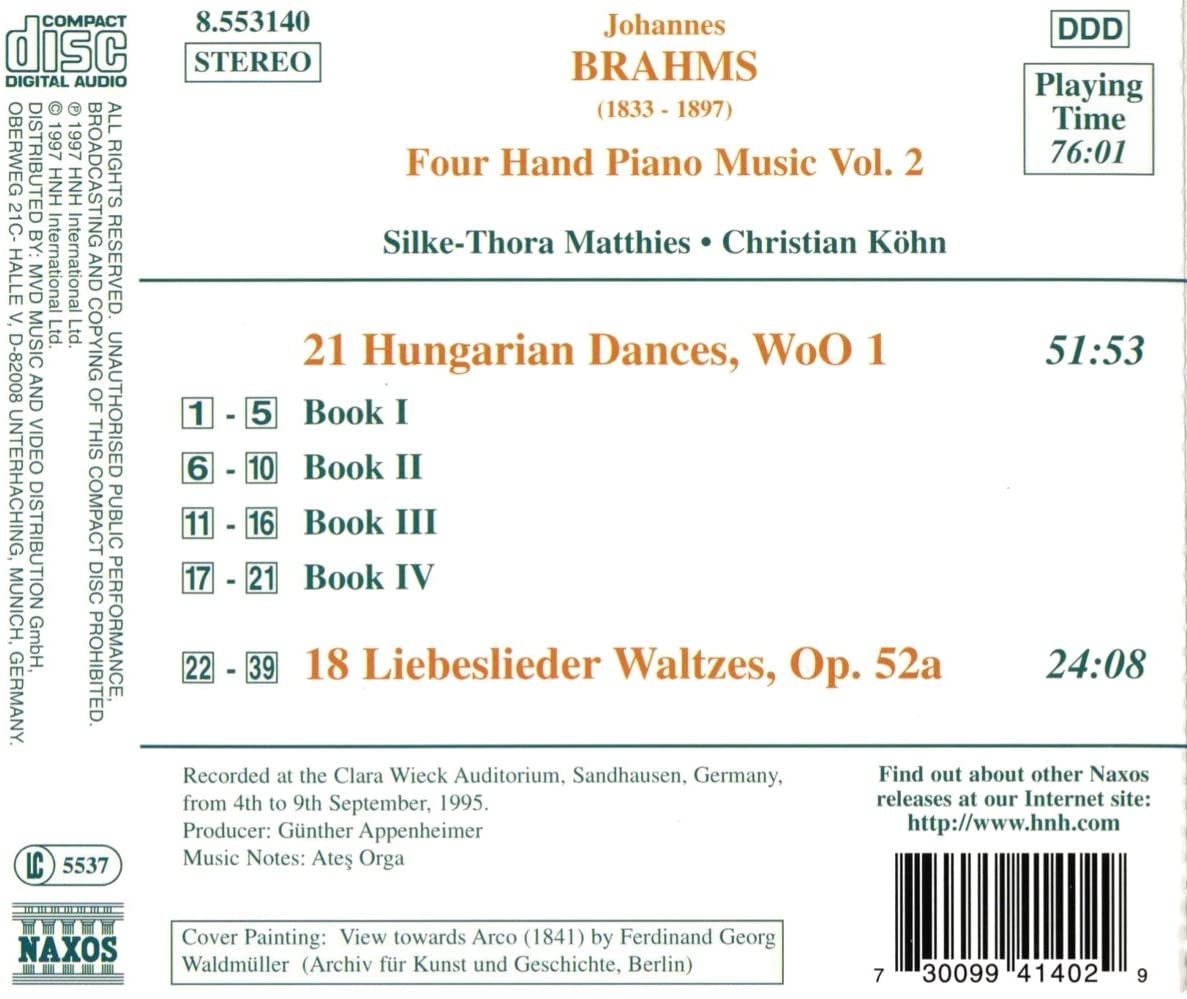 BRAHMS: 4hand Piano Music vol. 2 - slide-1