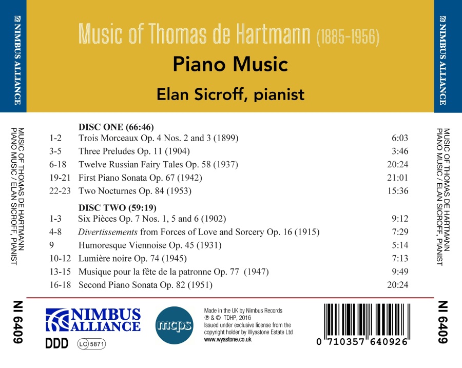 de Hartmann: Piano Music - slide-1