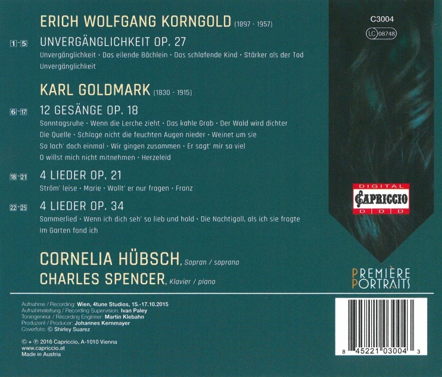 Hübsch, Cornelia: Korngold, Goldmark - slide-1