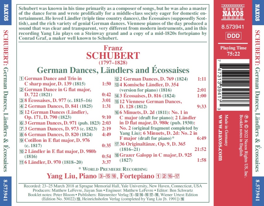 Schubert: German Dances, Ländlers and Écossaises - slide-1