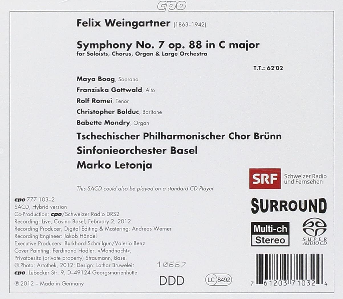 Weingartner: Symphony No. 7 - slide-1
