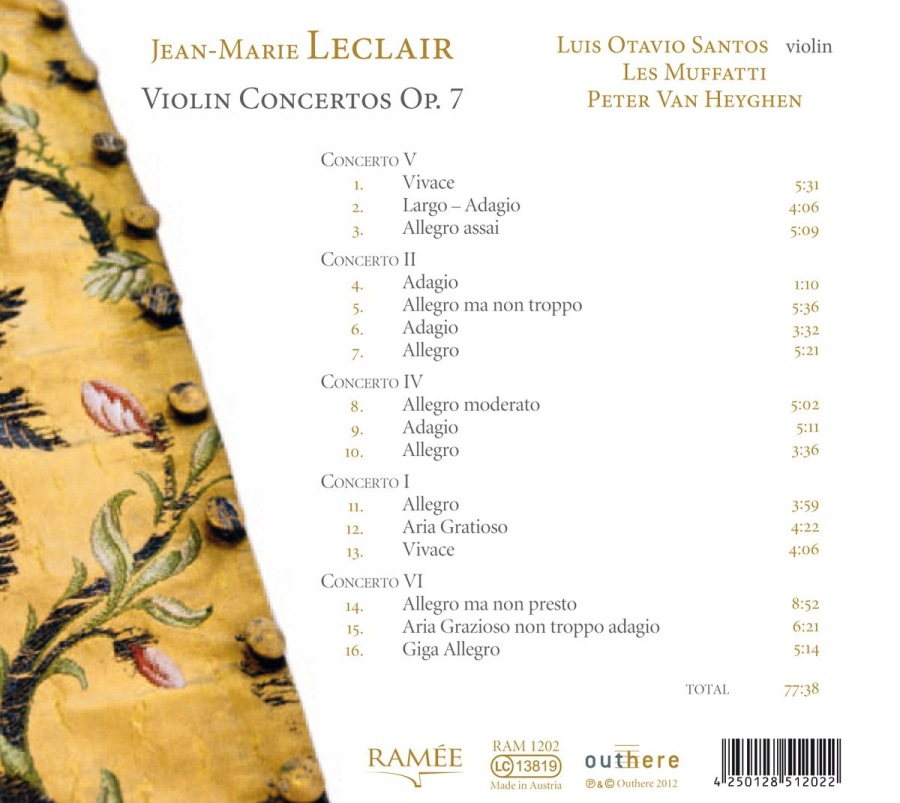 Leclair: Violin Concertos Op. 7 - slide-1
