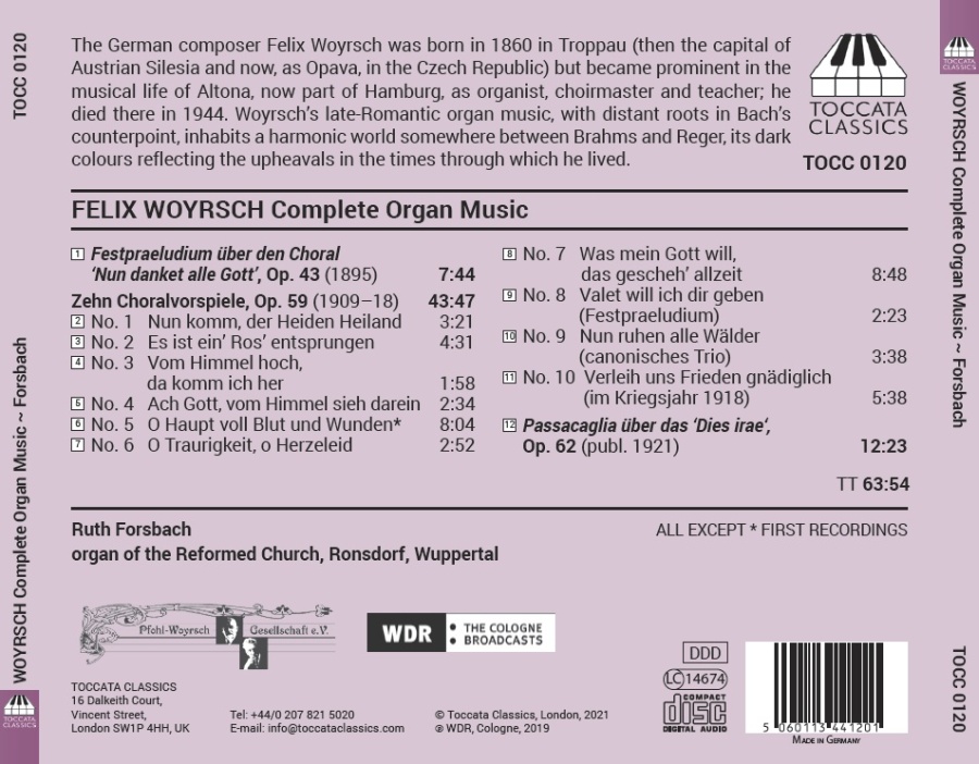 Woyrsch: Complete Organ Music - slide-1