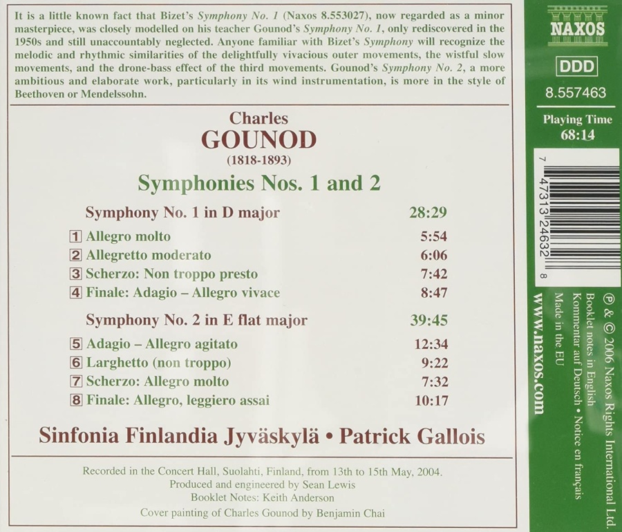 GOUNOD: Symphonies Nos. 1 and 2 - slide-1